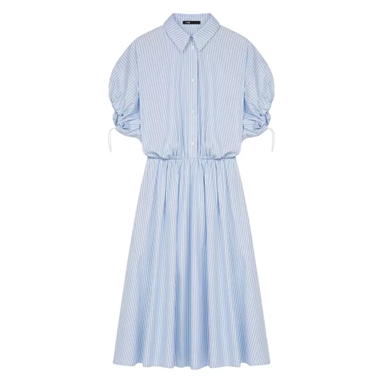 Best Sale π Maje Ririsa Striped π Shirt π Dress Light Blue π 5 Best Sale π Maje Ririsa Striped π Shirt π Dress Light Blue π - Image 3