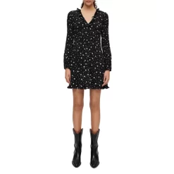 Buy 🌟 Maje Rockalie Star Print Mini 👗 Dress Black 😀 -Women's dress Shop unnamed file 444