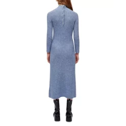Top 10 😍 Maje Roasty Ribbed Knit 👗 Dress Blue 😉 -Women's dress Shop unnamed file 446