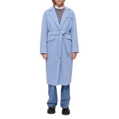 Best reviews of 😀 Maje Giciel Wrap 🧥 Coat Light Blue ❤️