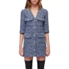 Best deal 🌟 Maje Rollye Tweed Mini 👗 Dress Blue 🥰