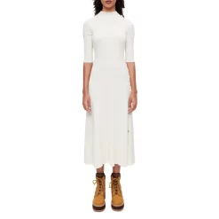 Best reviews of 🔥 Maje Rullya Turtleneck Side Slit Midi 👗 Dress Ecru 🤩 -Women's dress Shop unnamed file 474