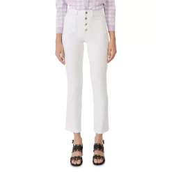 Hot Sale 👍 Maje Passiona High Rise Flare 👖 Jeans In White 🎉