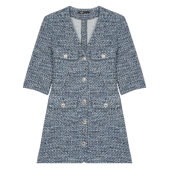 Best deal π Maje Rollye Tweed Mini π Dress Blue π₯° 5 Best deal π Maje Rollye Tweed Mini π Dress Blue π₯° - Image 3