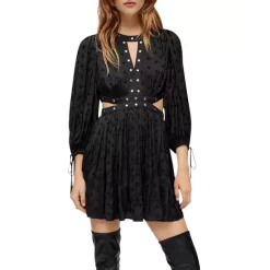 Best reviews of 🎉 Maje Risoa Studded Cutout 👗 Dress Black 🌟