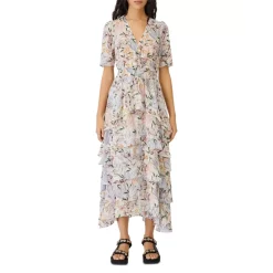 Best reviews of 👍 Maje Ruffled Asymmetrical Maxi 👗 Dress White 🥰