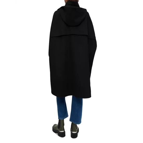Top 10 π€© Maje Gape Long Hooded π§₯ Coat Black π 4 Top 10 π€© Maje Gape Long Hooded π§₯ Coat Black π - Image 2