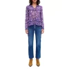 Brand new 🎁 Maje Loleta Dahlia Printed Top Purple ⌛ -Women's dress Shop unnamed file 491