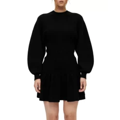 Brand new 🎁 Maje Rondy Balloon Sleeve Sweater 👗 Dress Black 👍