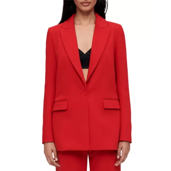 New π Maje Vadlena Double Breasted Jacket Red π 3 New π Maje Vadlena Double Breasted Jacket Red π