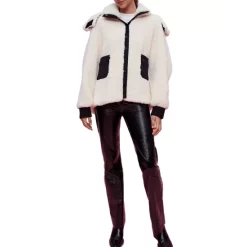 Deals 🥰 Maje Gynile Hooded Puffer 🧥 Coat Ecru 🎉 -Women's dress Shop unnamed file 522