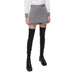 Cheap ✔️ Maje Mini 👗 Skirt Black Glitter ⭐