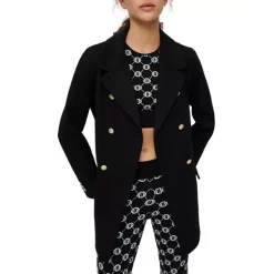 Cheap ⌛ Maje Geovial 🧥 Coat Black 🔥