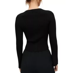 Outlet 🥰 Maje Mimosette V Neck Sweater Black 🛒 -Women's dress Shop unnamed file 607