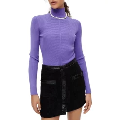 Hot Sale 🎁 Maje Jinili Button Front 👗 Skirt Black 👏 -Women's dress Shop unnamed file 612