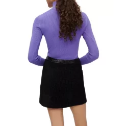 Hot Sale 🎁 Maje Jinili Button Front 👗 Skirt Black 👏 -Women's dress Shop unnamed file 613