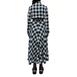 Promo 😀 Maje Cosera Plaid Button Front 👕 Shirt Green 🔔 -Women's dress Shop unnamed file 617