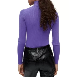 Flash Sale 😉 Maje Modat Turtleneck Sweater Purple 😀 -Women's dress Shop unnamed file 634