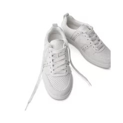 New ❤️ Maje 👩 Women's 120Furious Studded Leather 👟 Sneakers White 🤩 -Women's dress Shop unnamed file 648
