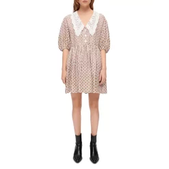 Coupon β€οΈ Maje Romelange Lace Collar π Dress Tiles Ecru π₯