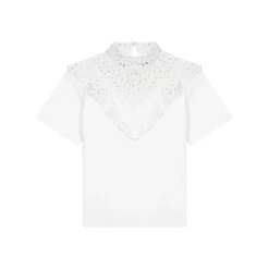 Best reviews of 🥰 Maje Talente Eyelet Bib Tee Black 😍 -Women's dress Shop unnamed file 660