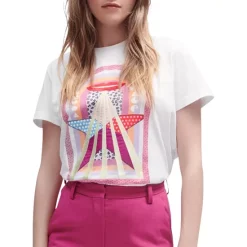 Budget π Maje Stars Printed Tee White βοΈ