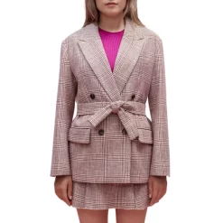 Best deal π Maje Vinone Tie Waist Blazer Burgundy β