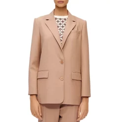 Promo 😉 Maje Vylogi Two Button Jacket Camel 👏