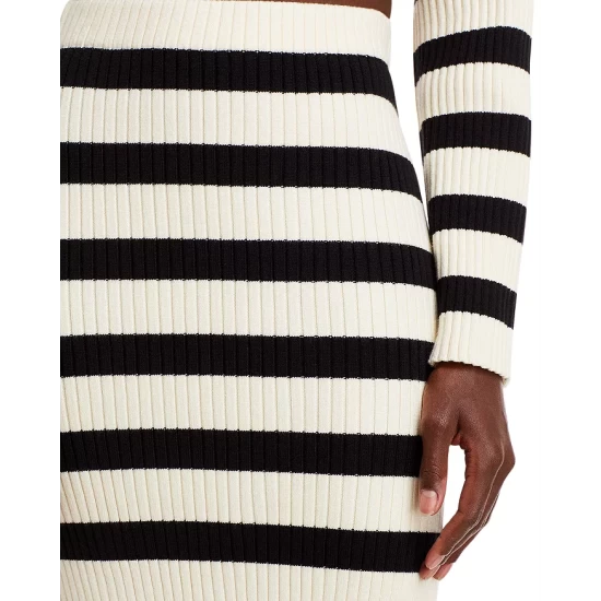 Best Sale β Maje Striped Knit Midi π Skirt - 150th Anniversary Exclusive Ecru Black 𧨠7 Best Sale β Maje Striped Knit Midi π Skirt - 150th Anniversary Exclusive Ecru Black 𧨠- Image 5