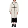 Buy 😀 Maje Glosse Faux Fleece Piped 🧥 Coat Ecru 😀