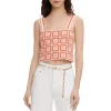 Hot Sale 🧨 Maje Matucada Crochet Crop Top Orange 😍