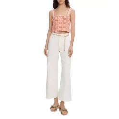 Hot Sale 🧨 Maje Matucada Crochet Crop Top Orange 😍 -Women's dress Shop unnamed file 738