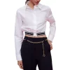 Coupon ⭐ Maje Cilas Cropped 👚 Shirt White 🛒 -Women's dress Shop unnamed file 739