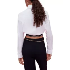 Coupon ⭐ Maje Cilas Cropped 👚 Shirt White 🛒 -Women's dress Shop unnamed file 740