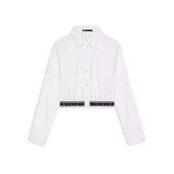 Coupon ⭐ Maje Cilas Cropped 👚 Shirt White 🛒 -Women's dress Shop unnamed file 744