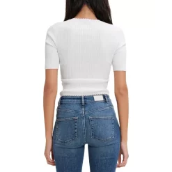 Cheapest 🎉 Maje Mani Ribbed Top White ✔️ -Women's dress Shop unnamed file 746