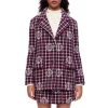 Buy ⭐ Maje Vargelo Houndstooth Blazer Navyred 🧨 -Women's dress Shop unnamed file 763