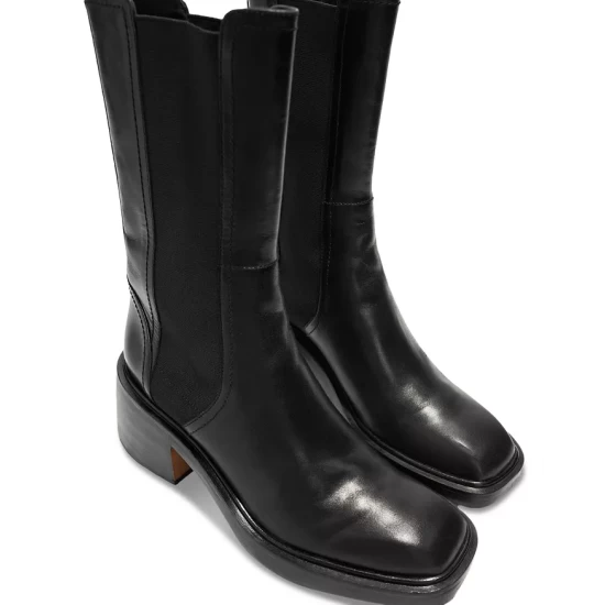 Hot Sale π Maje π© Women's Frizzante Square Toe Stretch π₯Ύ Boots Black π― 3 Hot Sale π Maje π© Women's Frizzante Square Toe Stretch π₯Ύ Boots Black π― - Image 2