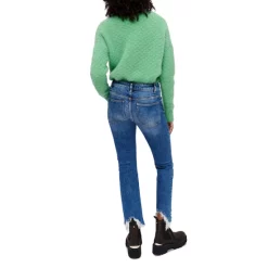 Best deal 🤩 Maje Pachabfran Slim Fit Cropped 👖 Jeans In Blue 😍 -Women's dress Shop unnamed file 775