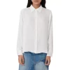 Wholesale ❤️ Maje Cecily Silk 👕 Shirt White 🔥 -Women's dress Shop unnamed file 794