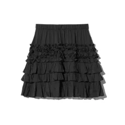 Budget 😀 Maje Ruffled Mini 👗 Skirt - 150th Anniversary Exclusive Black 🌟 -Women's dress Shop unnamed file 806