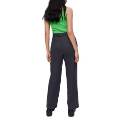 Hot Sale 😀 Maje Pilagori Wide Leg Pants Gray ⌛ -Women's dress Shop unnamed file 815