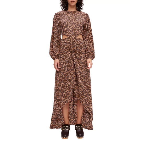 Cheap π Maje Ricateli Cutout High Low π Dress Brown βοΈ 3 Cheap π Maje Ricateli Cutout High Low π Dress Brown βοΈ