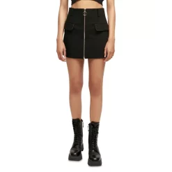 Buy 👏 Maje Jeli Zip Front Mini 👗 Skirt Black ✨