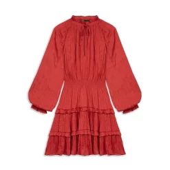 Hot Sale ❤️ Maje Rasminy Long Sleeve 👗 Dress Red 🧨 -Women's dress Shop unnamed file 841