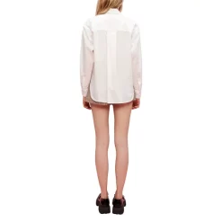 New 👍 Maje Cipuna Cotton Classic Top White 😀 -Women's dress Shop unnamed file 869