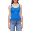 Budget ✔️ Maje Mamo Knit Tank Top Blue 😀 -Women's dress Shop unnamed file 883