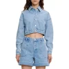 Wholesale 🎉 Maje Bedrio Studded Denim Crop Jacket Blue 🤩 -Women's dress Shop unnamed file 885