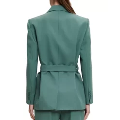 Best reviews of ❤️ Maje Villette Belted Blazer Green 🌟 -Women's dress Shop unnamed file 913