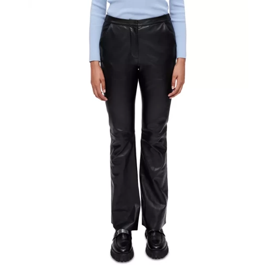 Hot Sale π₯ Maje Piripiri Leather Straight Leg Pants Black π― 3 Hot Sale π₯ Maje Piripiri Leather Straight Leg Pants Black π―